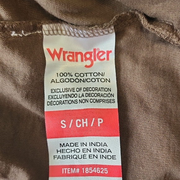 Wrangler Men's Brown Short Sleeve Pocket Tee - Picture 8 of 9